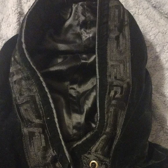 Vintage Luxurious Black Velvet Utility Jacket - Picture 12 of 12